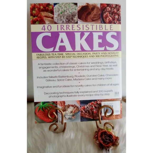 40 Irresistible Cakes Sarah Maxwell, Angela Nilsen SC Recipe & Decorating Book - Picture 4 of 5
